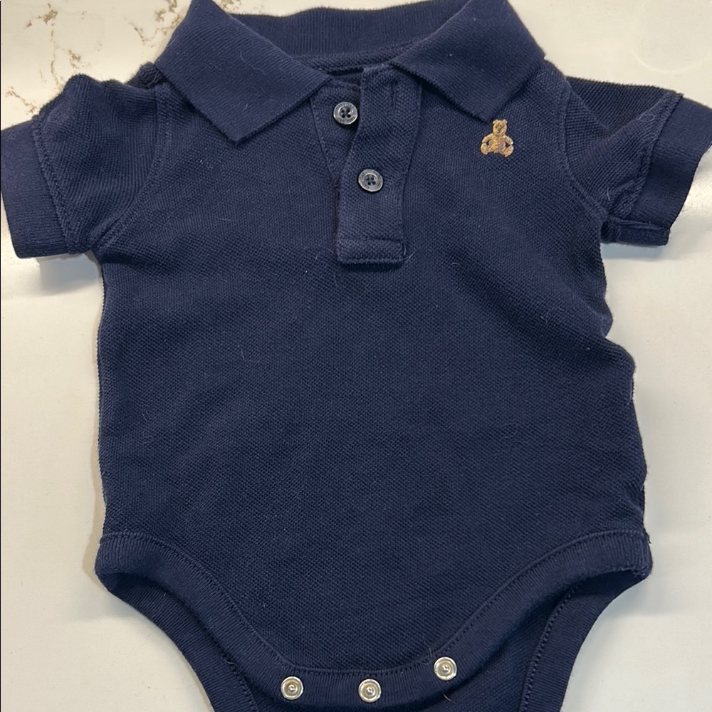 GAP Navy Polo Onesie